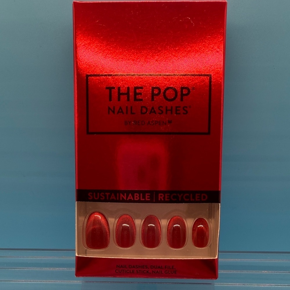 The Pop Nail Dashes by Red Aspen - Red Press-On Nails